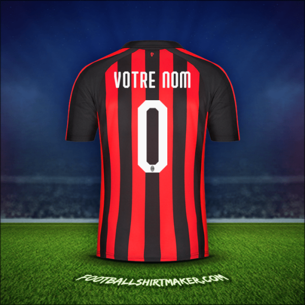 Maillot AC Milan 2018/19 -  votre nom - 0
