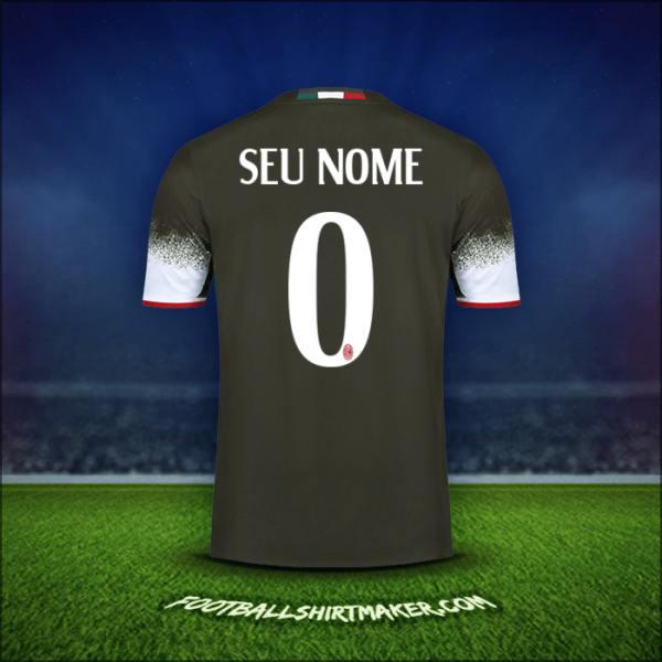 Camisa AC Milan 2016/17 Terceira -  seu nome - 0