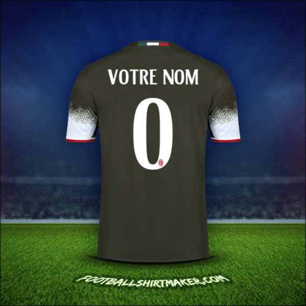 Maillot AC Milan 2016/17 Troisième -  votre nom - 0