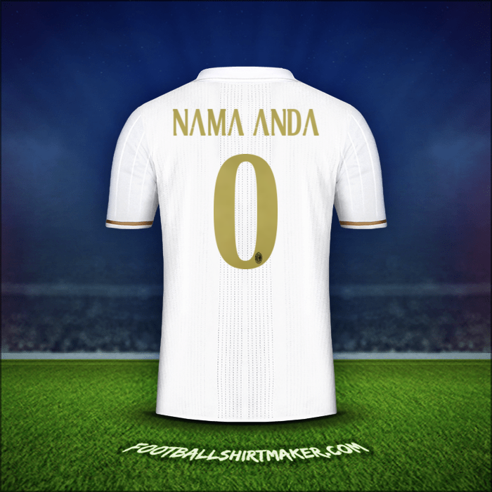 Jersey AC Milan 2016/17 Alternatif -  nama anda - 0