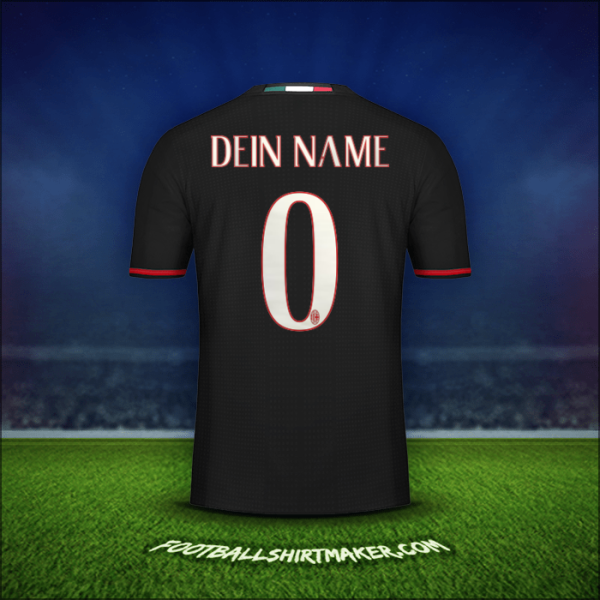 Trikot AC Milan 2016/17 -  dein name - 0