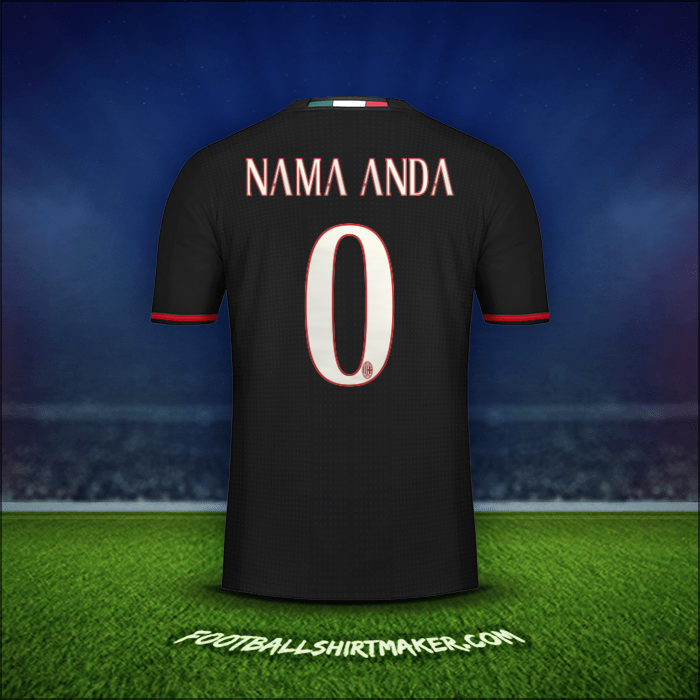 Jersey AC Milan 2016/17 -  nama anda - 0