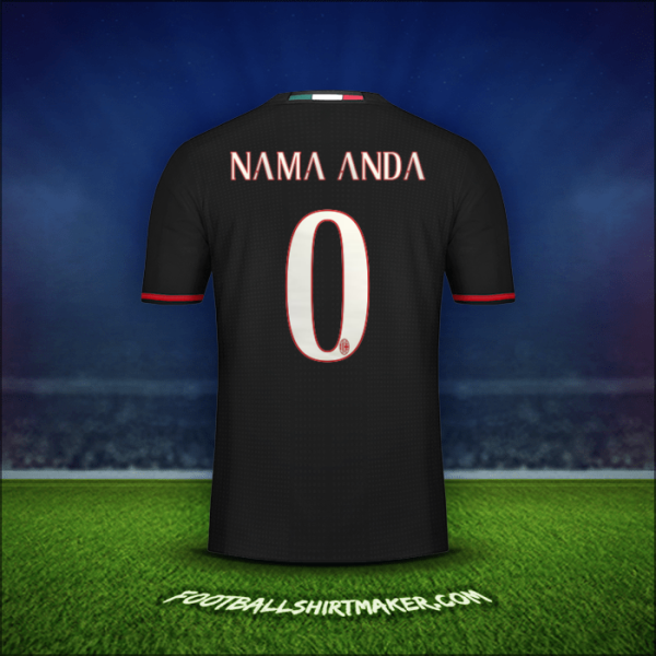 Jersey AC Milan 2016/17 -  nama anda - 0
