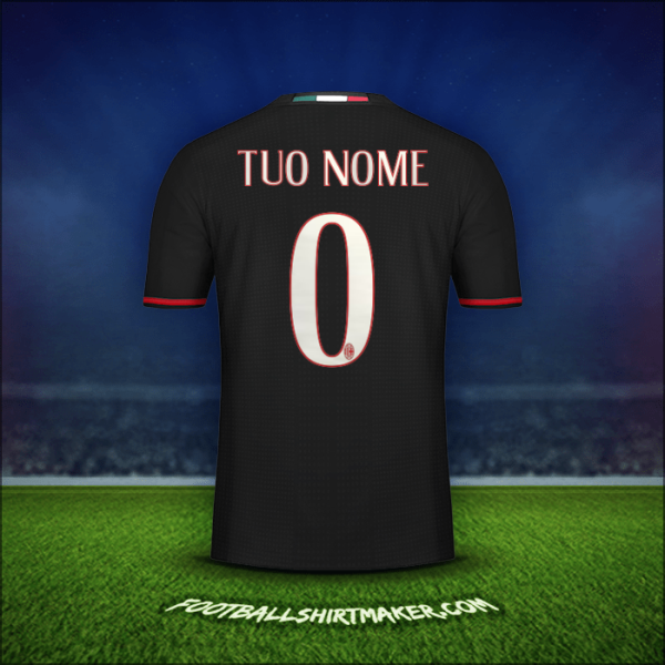 Maglia AC Milan 2016/17 -  tuo nome - 0