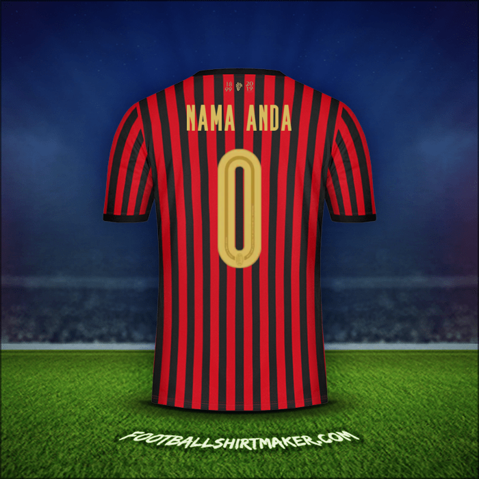 Jersey AC Milan 120Th -  nama anda - 0