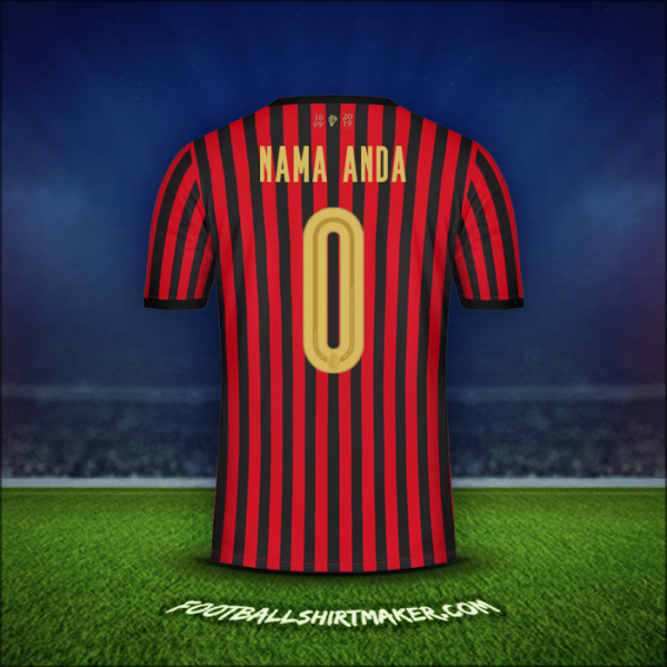 Jersey AC Milan 120Th -  nama anda - 0