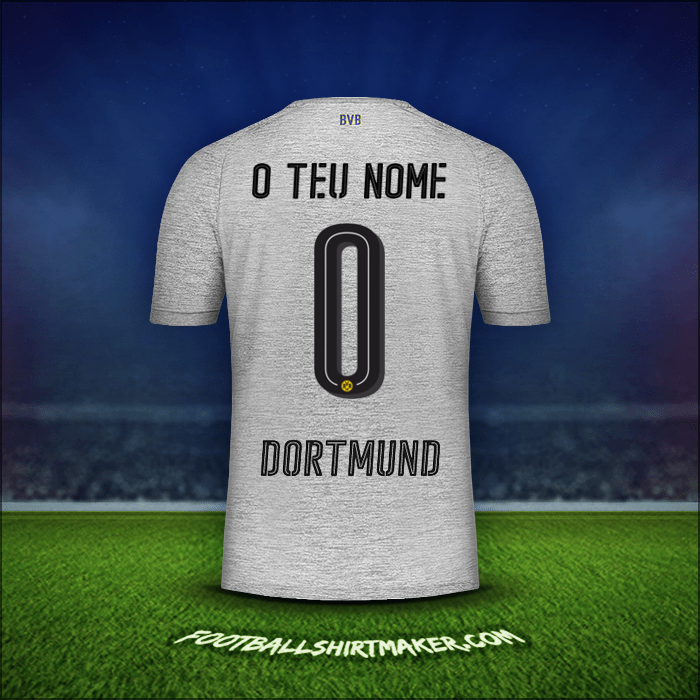 Camisola Borussia Dortmund 2017/18 Terceira -  o teu nome - 0
