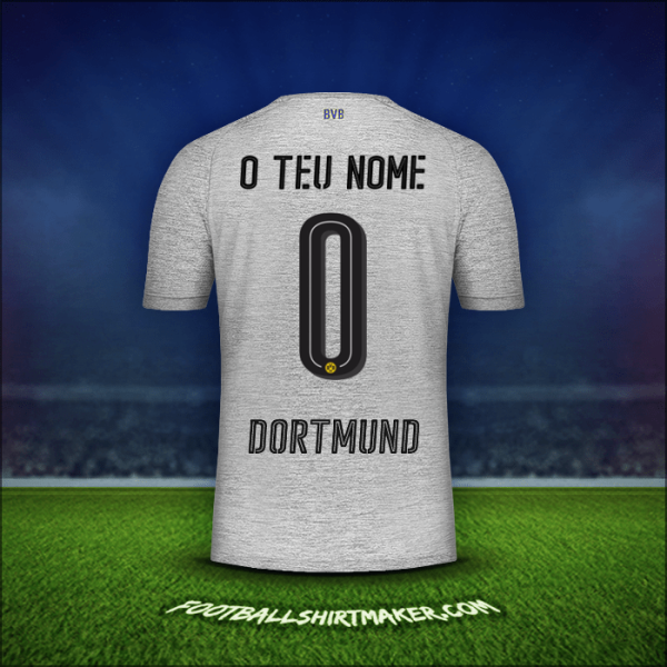 Camisola Borussia Dortmund 2017/18 Terceira -  o teu nome - 0
