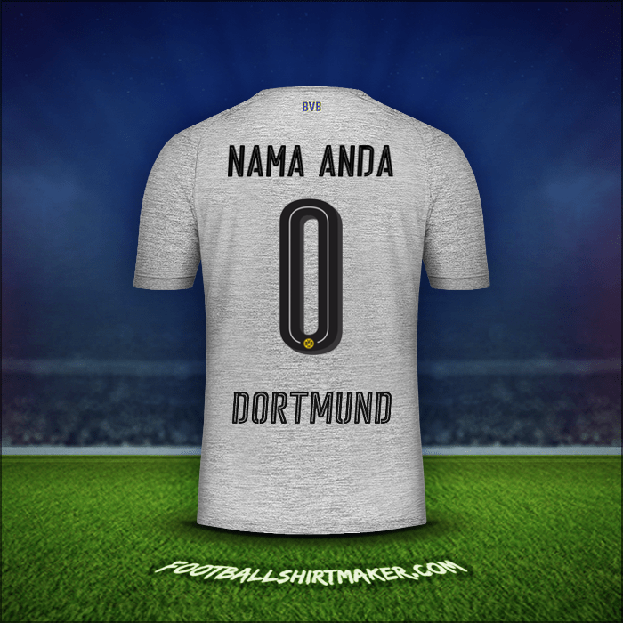 Jersey Borussia Dortmund 2017/18 Ketiga -  nama anda - 0