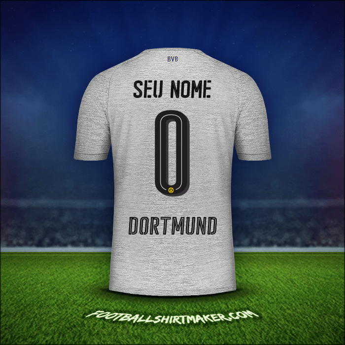Camisa Borussia Dortmund 2017/18 Terceira -  seu nome - 0