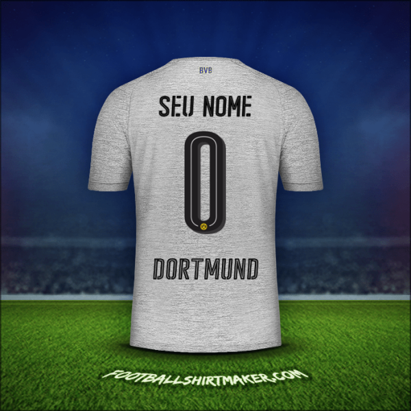 Camisa Borussia Dortmund 2017/18 Terceira -  seu nome - 0