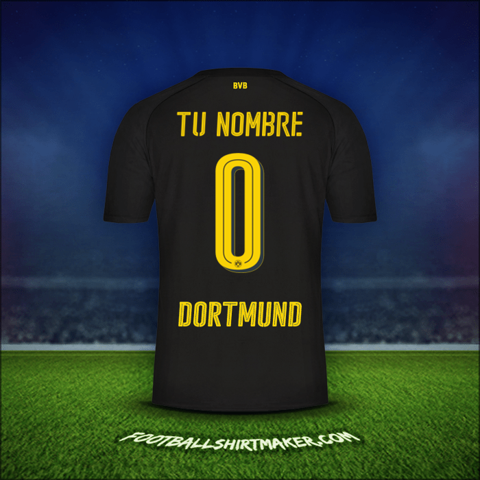 Camiseta Borussia Dortmund 2017/18 Visita -  tu nombre - 0
