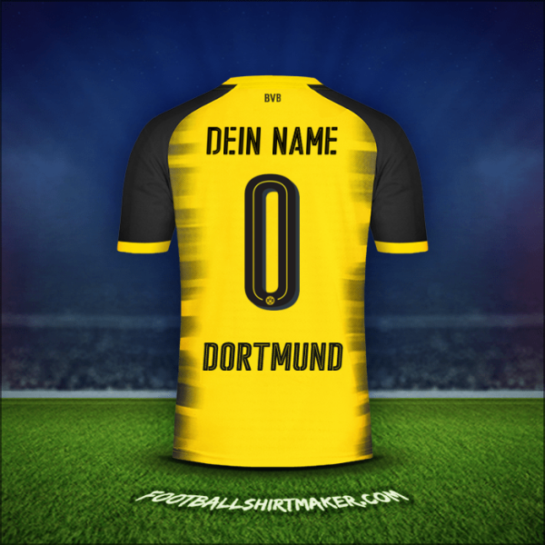 Trikot Borussia Dortmund Cup 2017/18 -  dein name - 0