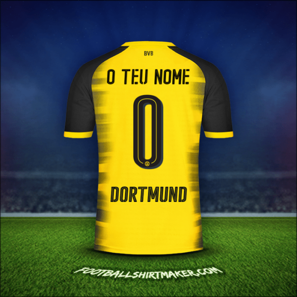 Camisola Borussia Dortmund Cup 2017/18 -  o teu nome - 0