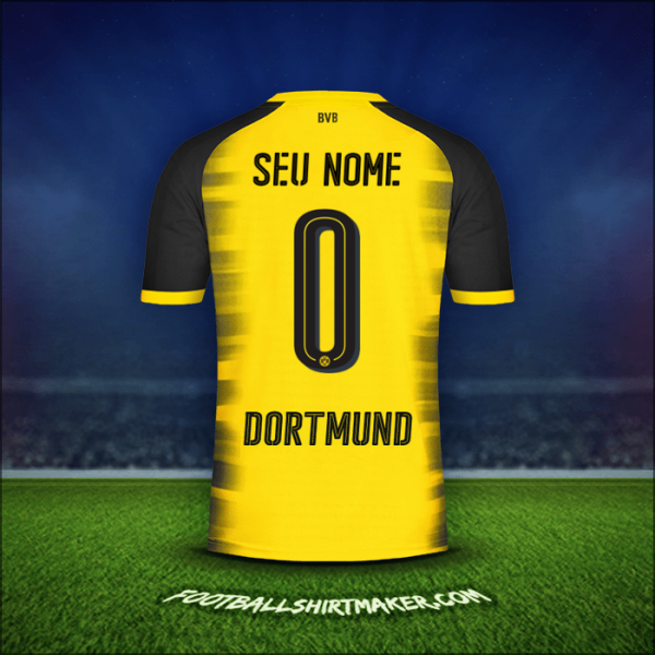 Camisa Borussia Dortmund Cup 2017/18 -  seu nome - 0