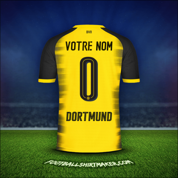 Maillot Borussia Dortmund Cup 2017/18 -  votre nom - 0