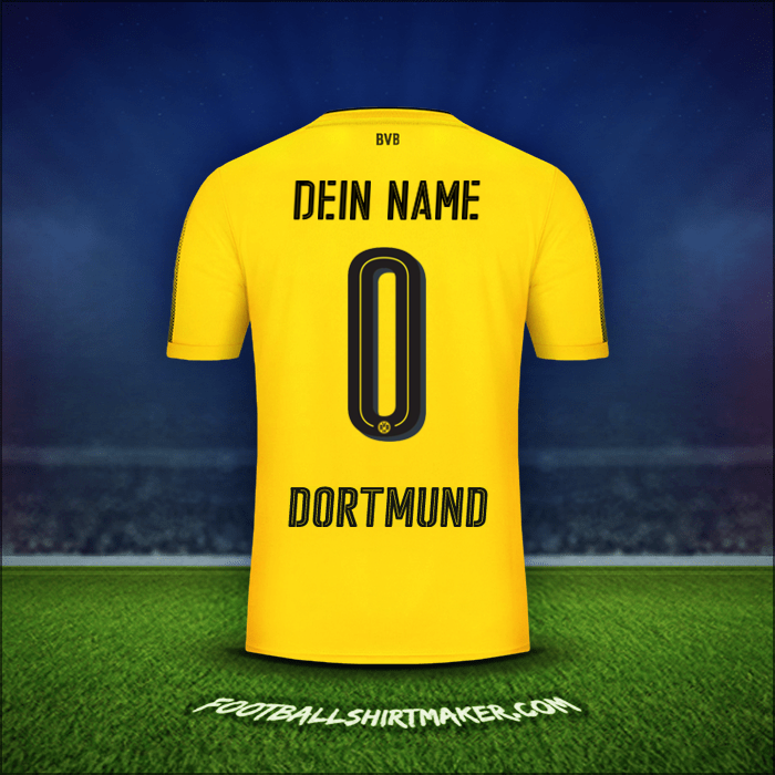 Trikot Borussia Dortmund 2017/18 -  dein name - 0