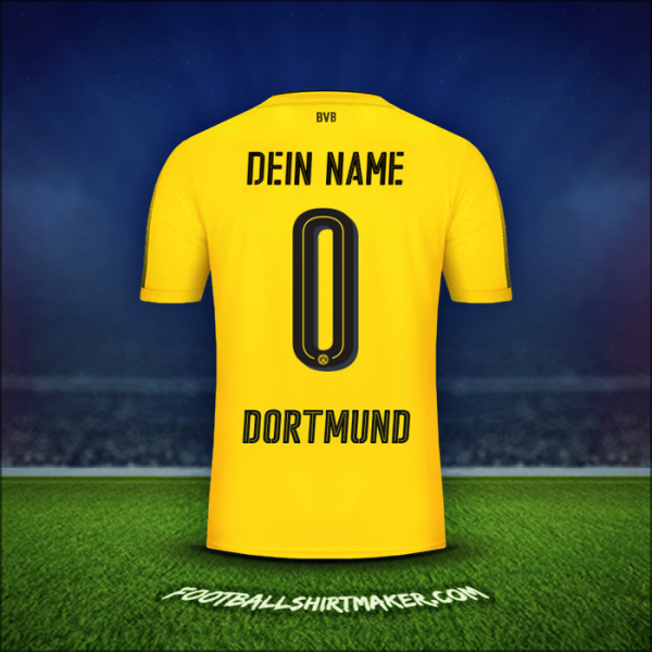 Trikot Borussia Dortmund 2017/18 -  dein name - 0