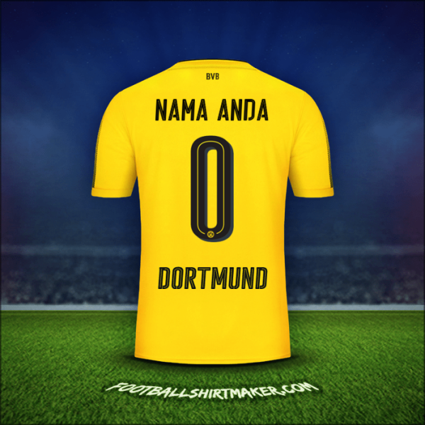 Jersey Borussia Dortmund 2017/18 -  nama anda - 0