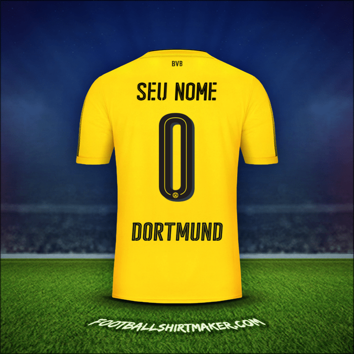 Camisa Borussia Dortmund 2017/18 -  seu nome - 0