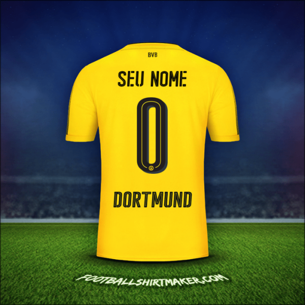 Camisa Borussia Dortmund 2017/18 -  seu nome - 0