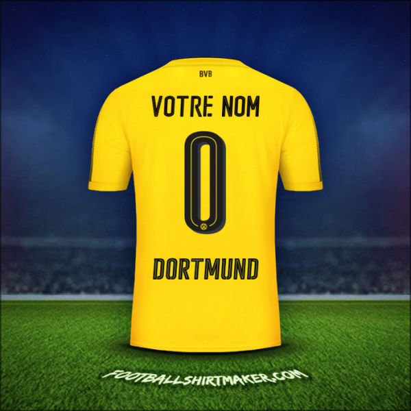 Maillot Borussia Dortmund 2017/18 -  votre nom - 0