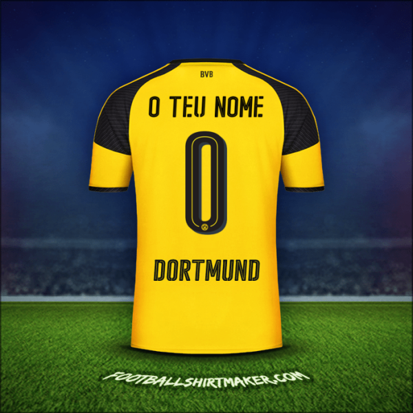 Camisola Borussia Dortmund Cup 2016/17 -  o teu nome - 0