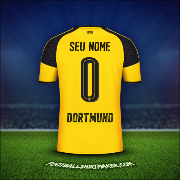 Camisa Borussia Dortmund Cup 2016/17 -  seu nome - 0