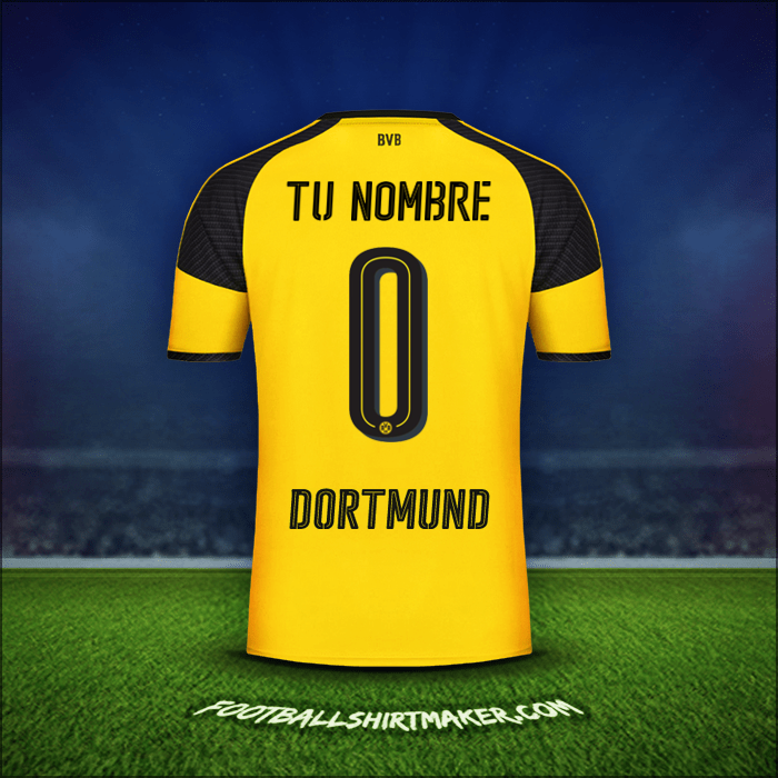 Camiseta Borussia Dortmund Cup 2016/17 -  tu nombre - 0