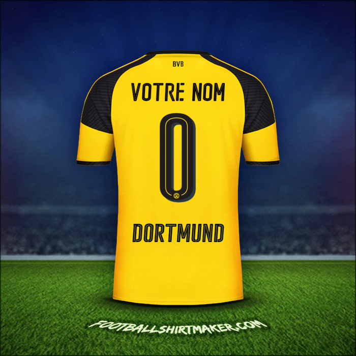 Maillot Borussia Dortmund Cup 2016/17 -  votre nom - 0