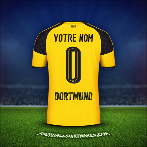 Maillot Borussia Dortmund Cup 2016/17 -  votre nom - 0