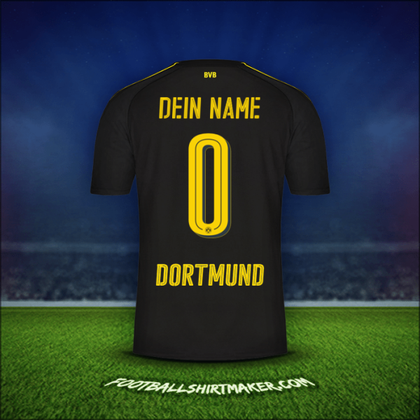 Trikot Borussia Dortmund 2016/17 Auswärts -  dein name - 0