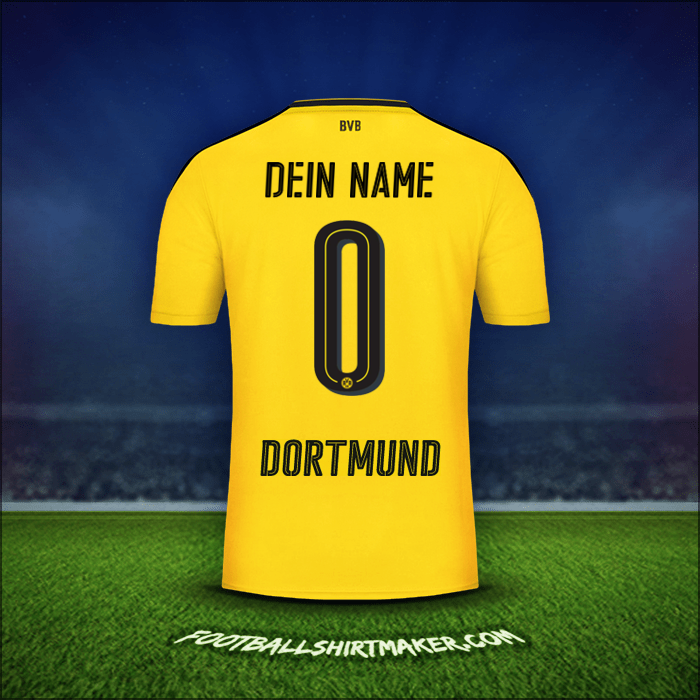 Trikot Borussia Dortmund 2016/17 -  dein name - 0