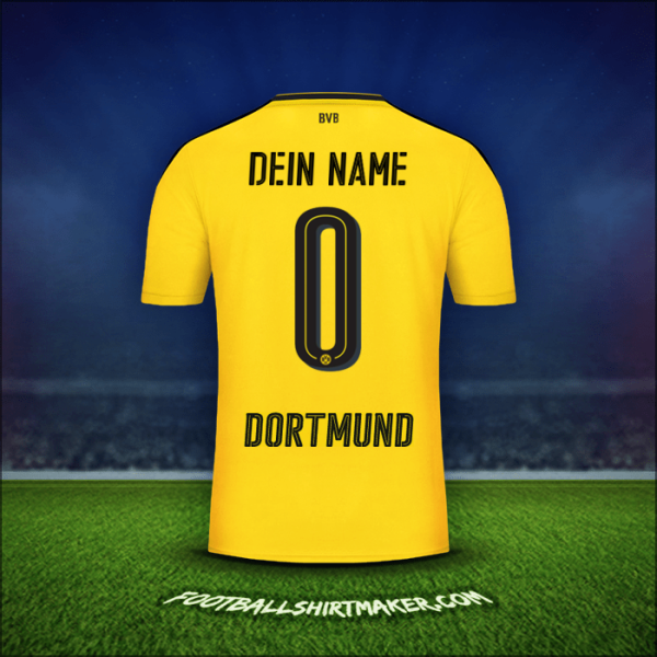 Trikot Borussia Dortmund 2016/17 -  dein name - 0