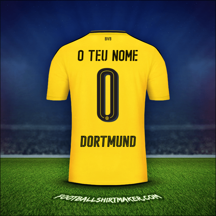 Camisola Borussia Dortmund 2016/17 -  o teu nome - 0