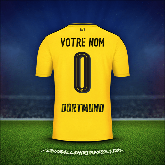 Maillot Borussia Dortmund 2016/17 -  votre nom - 0