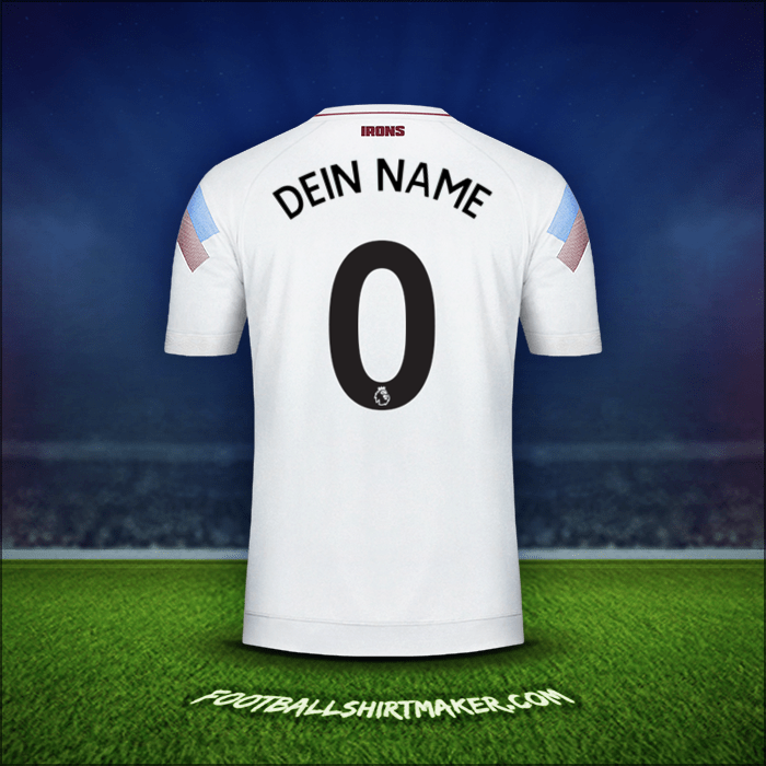Trikot West Ham United FC 2018/19 Dritte -  dein name - 0
