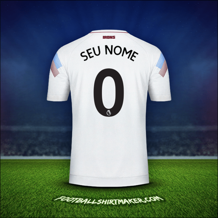 Camisa West Ham United FC 2018/19 Terceira -  seu nome - 0