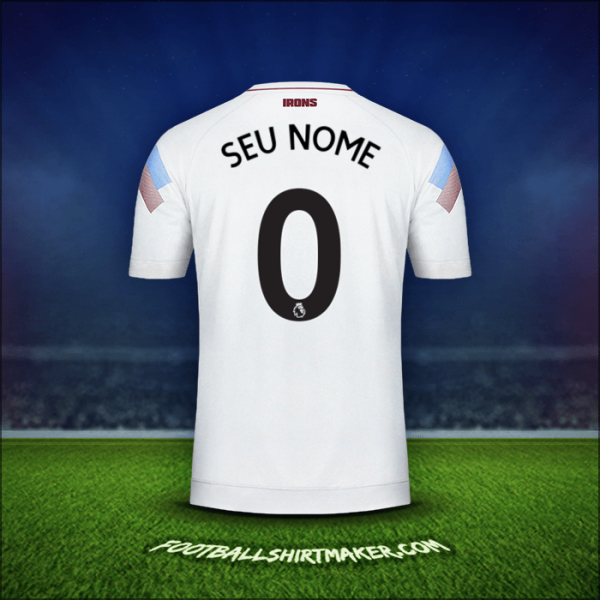 Camisa West Ham United FC 2018/19 Terceira -  seu nome - 0