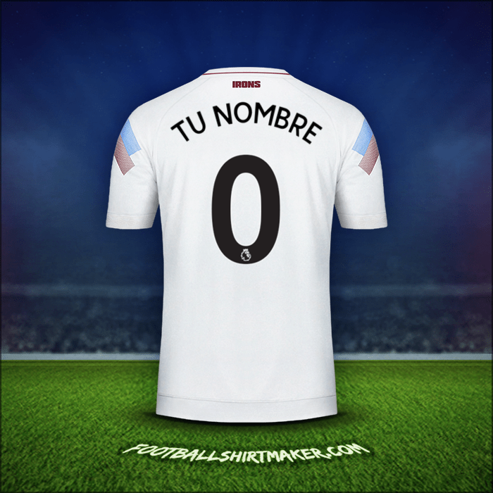 Camiseta West Ham United FC 2018/19 Tercera -  tu nombre - 0