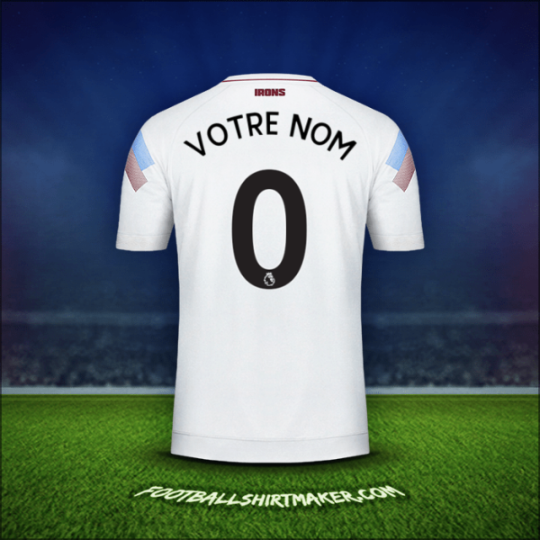 Maillot West Ham United FC 2018/19 Troisième -  votre nom - 0