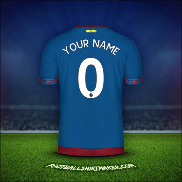 Shirt West Ham United FC 2018/19 Away -  your name - 0