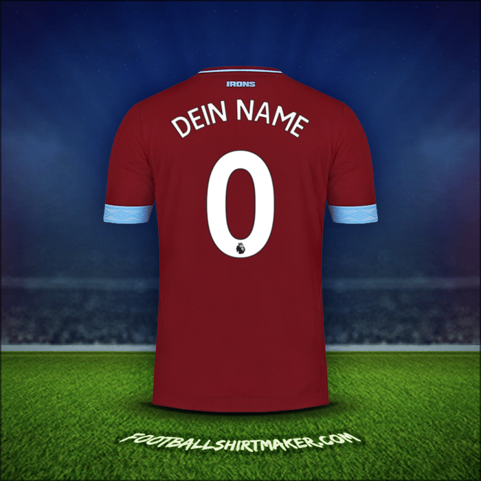 Trikot West Ham United FC 2018/19 -  dein name - 0
