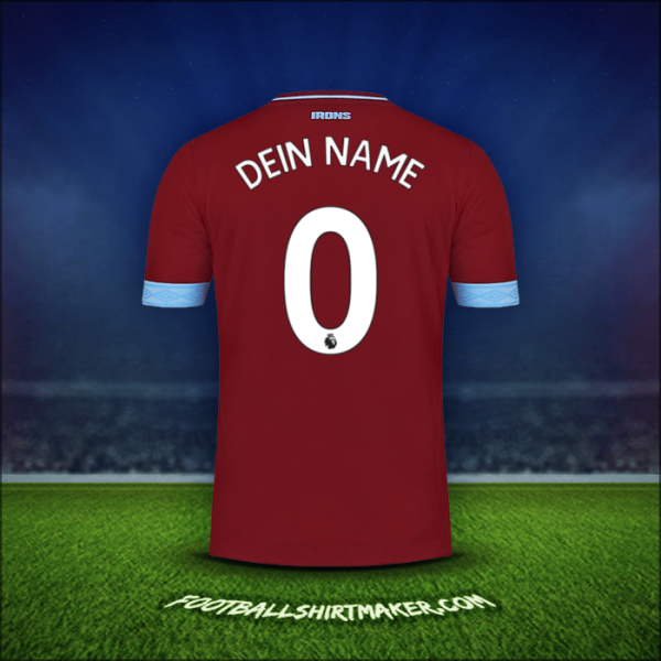 Trikot West Ham United FC 2018/19 -  dein name - 0