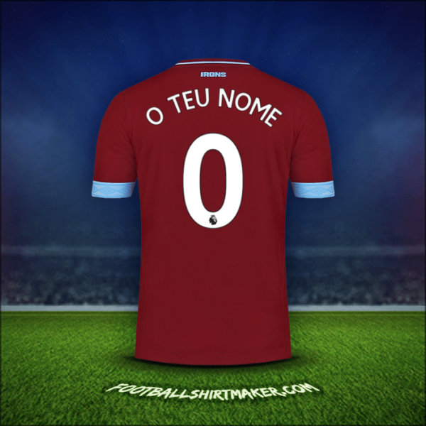 Camisola West Ham United FC 2018/19 -  o teu nome - 0