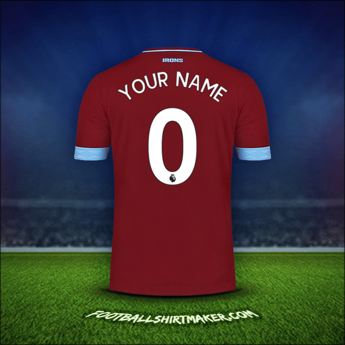 Jersey West Ham United FC 2018/19 -  your name - 0
