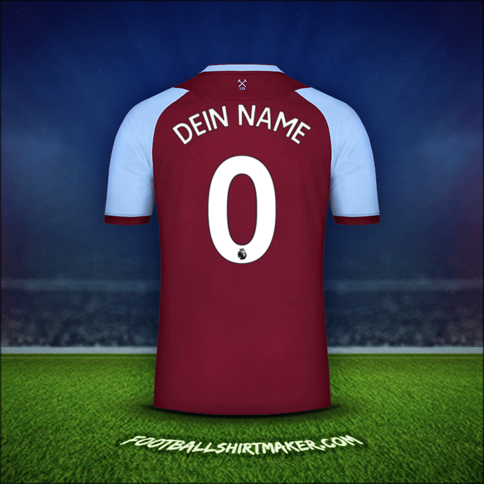 Trikot West Ham United FC 2020/21 -  dein name - 0