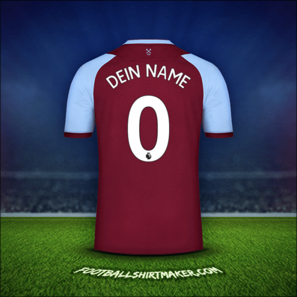 Trikot West Ham United FC 2020/21 -  dein name - 0
