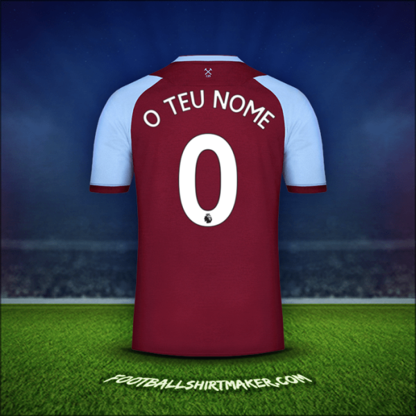 Camisola West Ham United FC 2020/21 -  o teu nome - 0