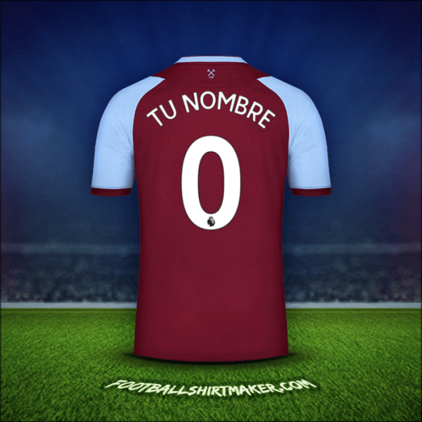 Jersey West Ham United FC 2020/21 -  tu nombre - 0